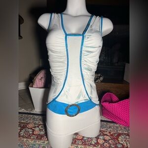 Prada White and Blue dress